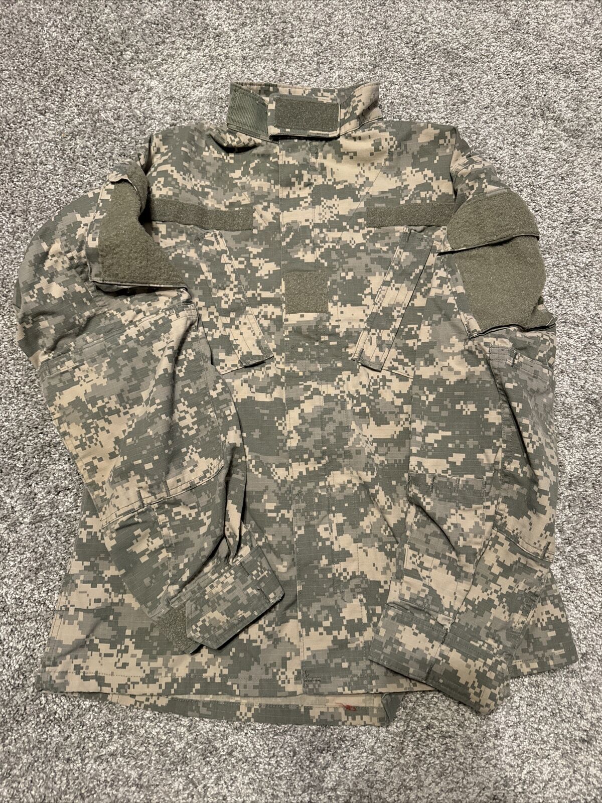 US Military Digital Camo Combat Coat Small Regular ACU Shirt Jacket Hot Weather