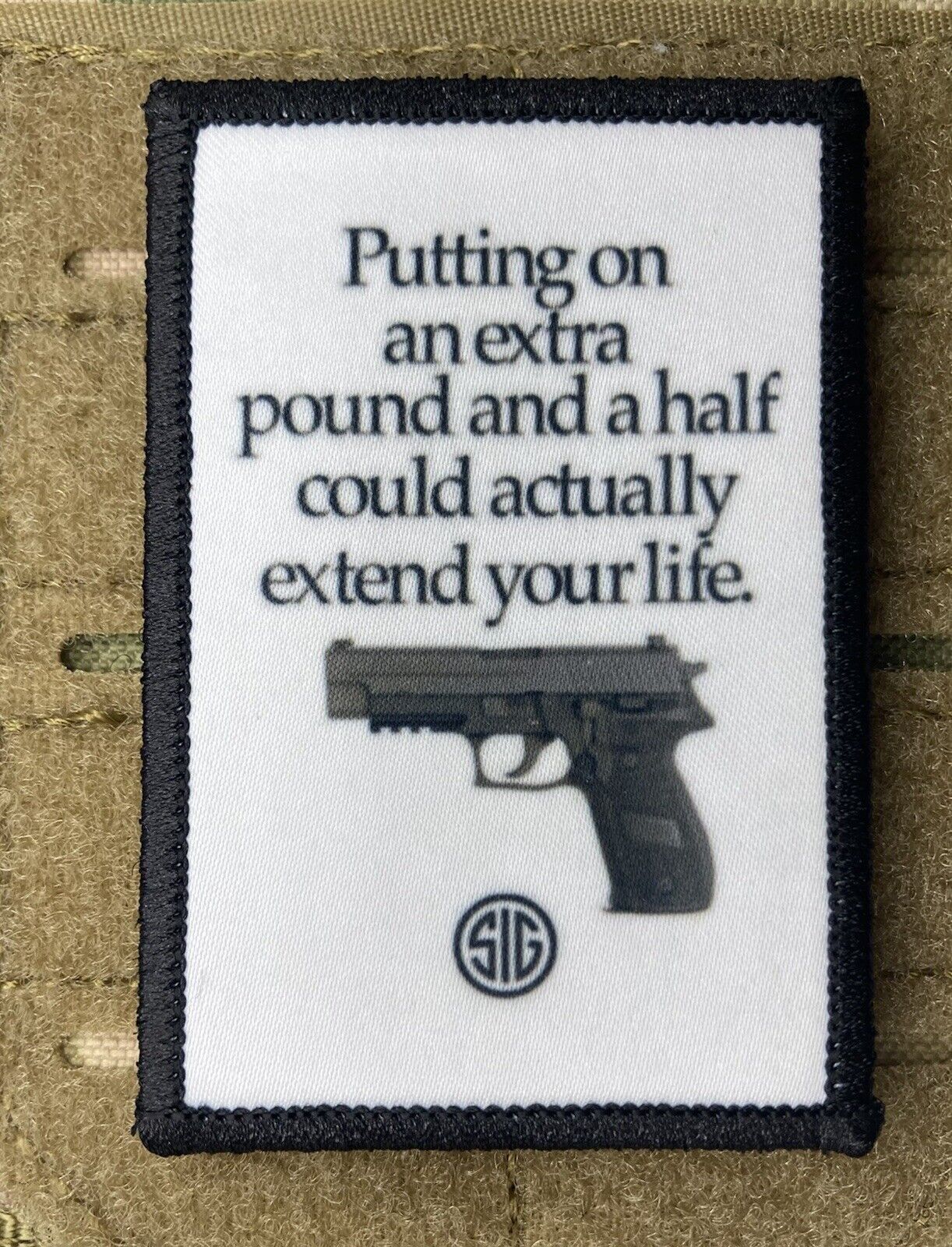 Sig Sauer Morale Patch / Military ARMY Tactical Hook & Loop 74
