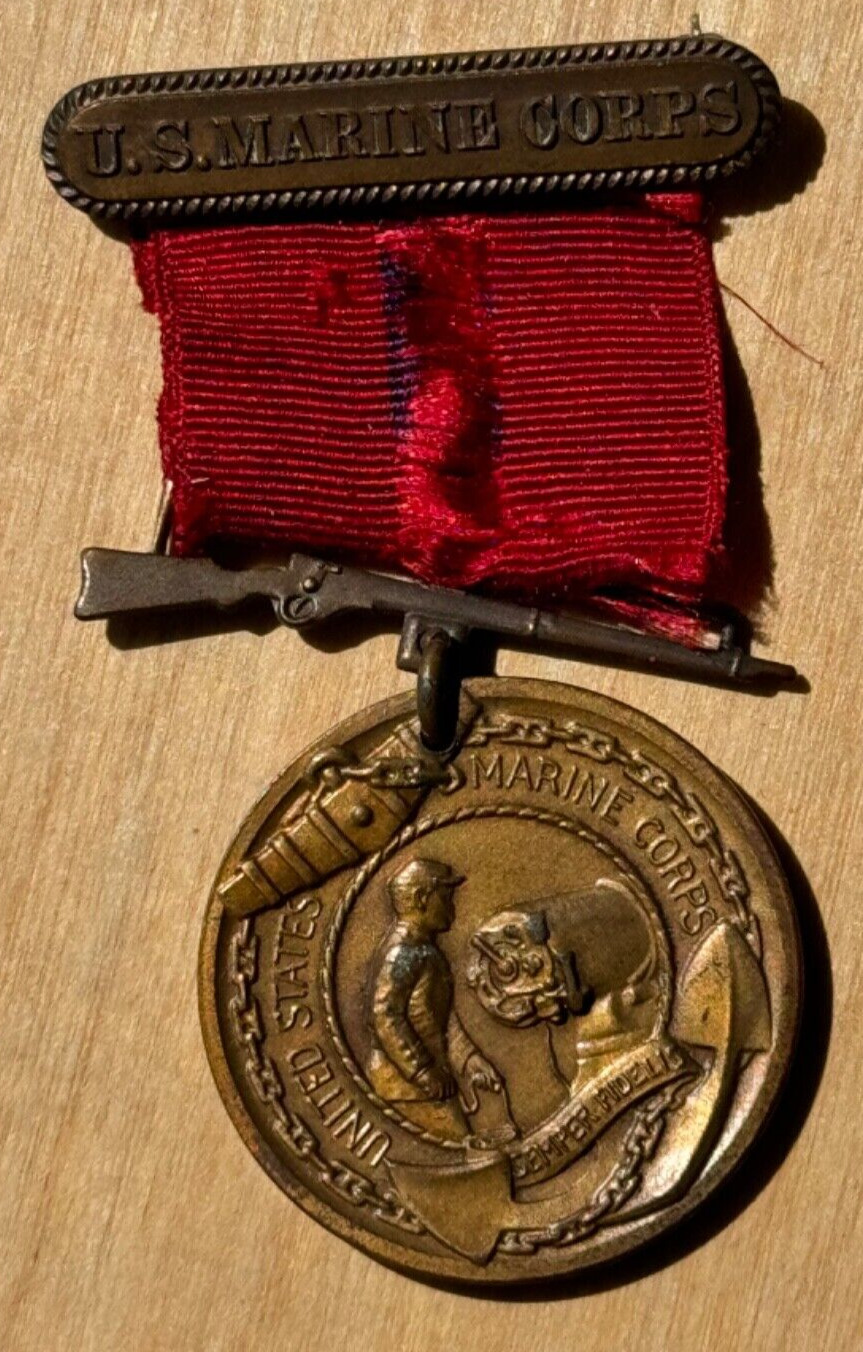 US Marine Corps Good Conduct Medal Named Dated 1916-1920 WWI