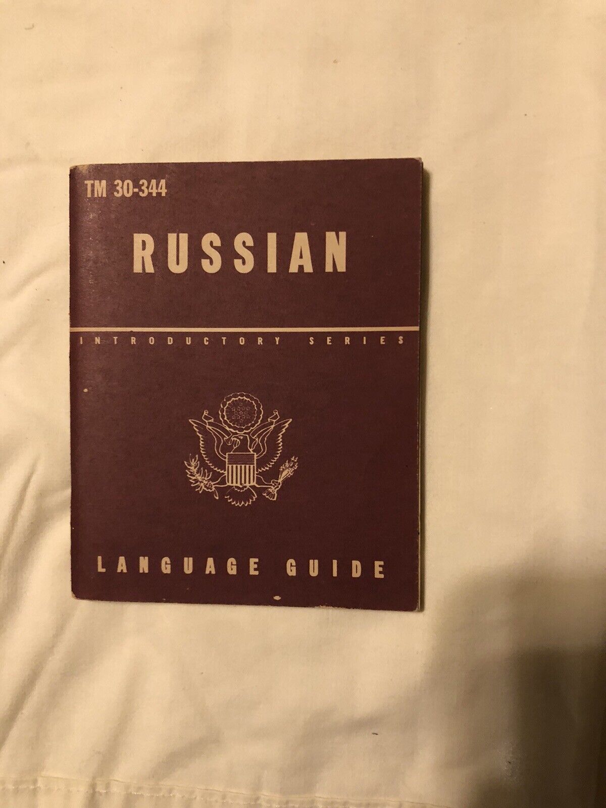 World War 2 Russian Language Guide Introductory Series 1943. TM 30-344