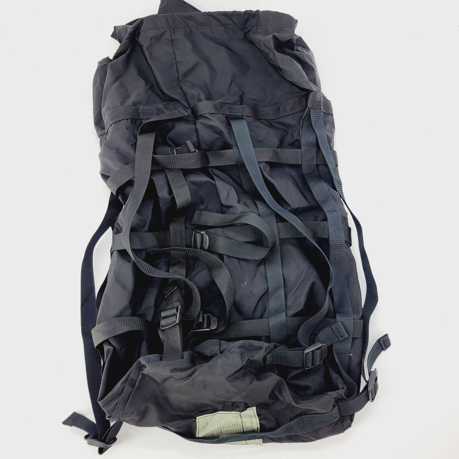 Military Surplus Modular Sleeping Bag 9-Strap Compression Sack Black