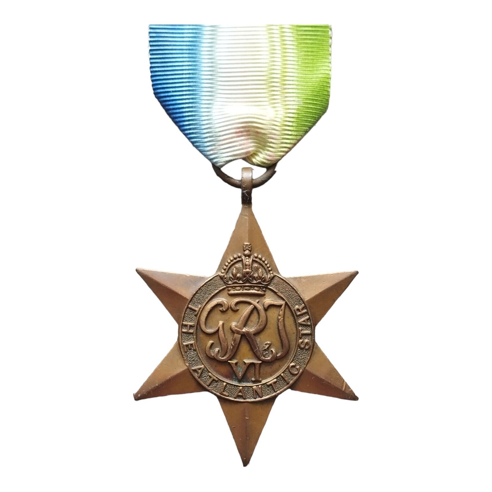 Original WW2 The Atlantic Star Full Size 100% Genuine Medal & Ribbon