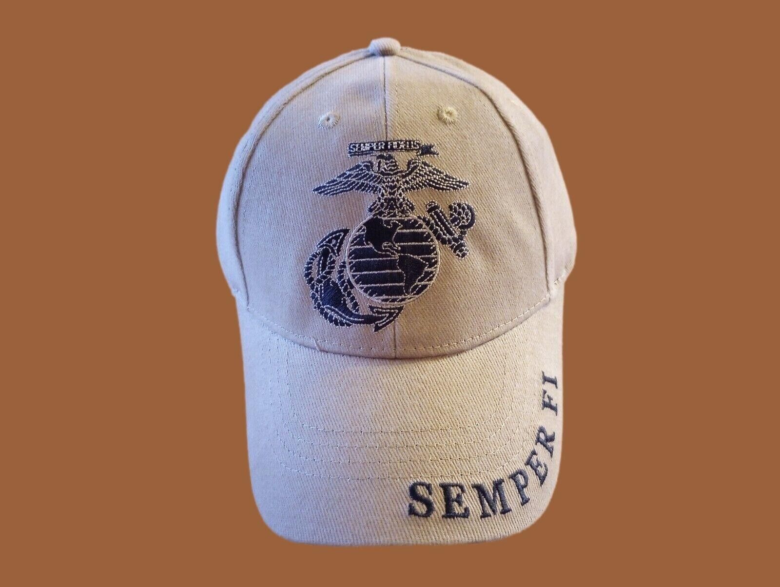 U.S Military Marine Corps EGA Hat Semper Fi Embroidered USMC Licensed Ball Cap