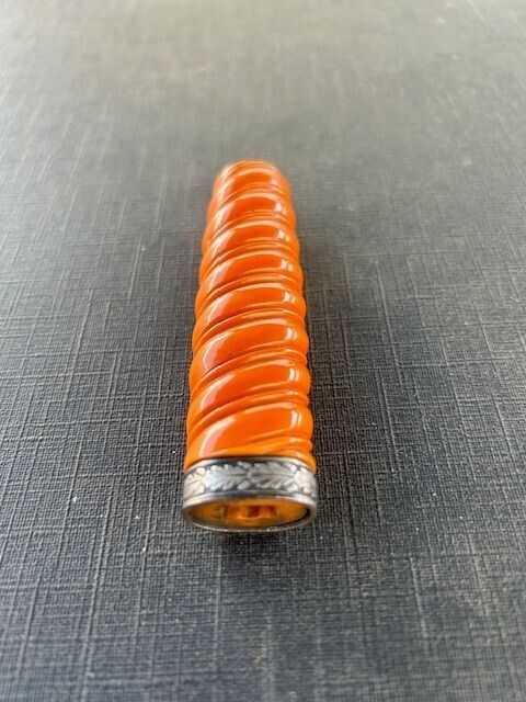 Original German WW2 Dagger Handle w/ Ferrule-Orange-Beautiful