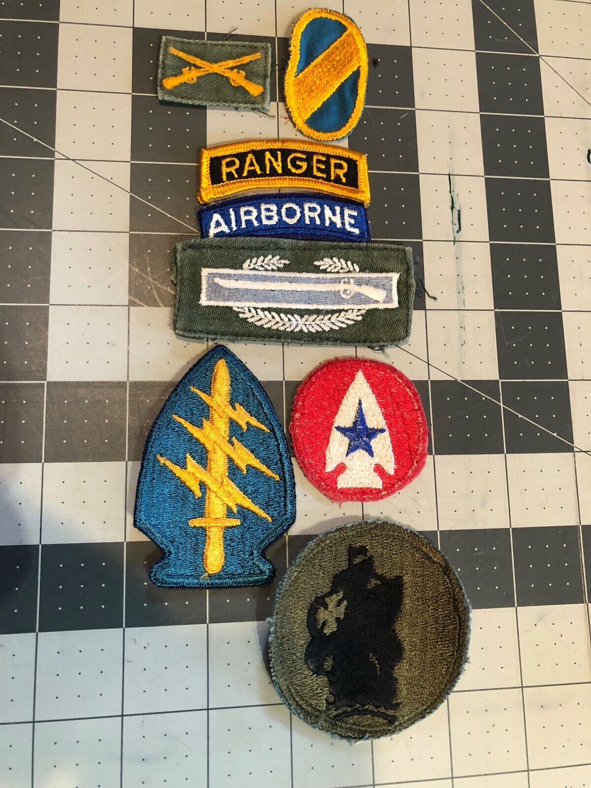 United States Army Airborne Ranger Patches Set of 7