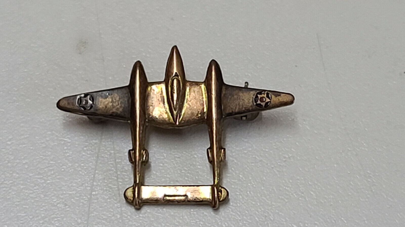 WW II Vintage P-38 Lighting Lapel Pin