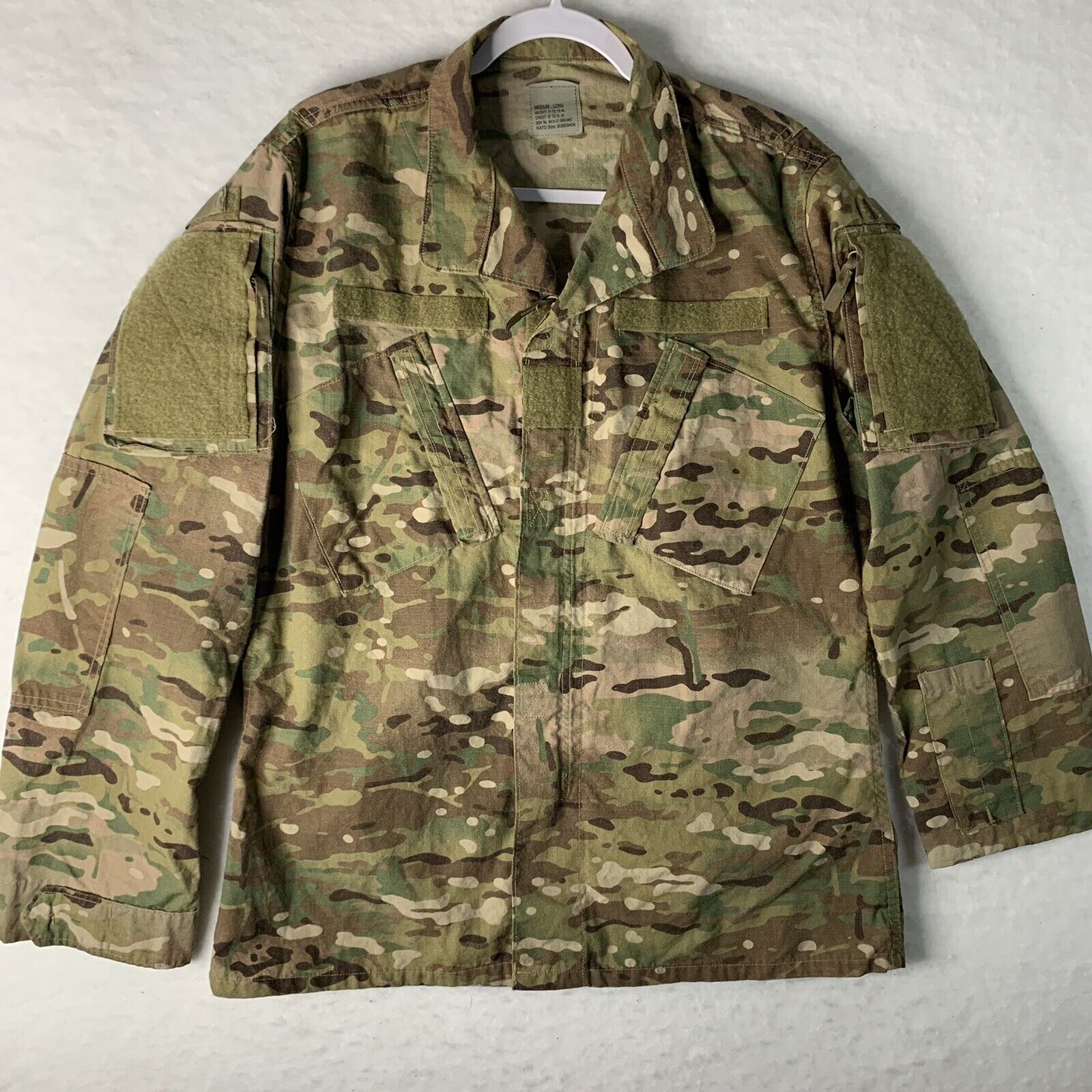 Army Combat Uniform Multicam Coat Flame Resistant  Med Long NWOT