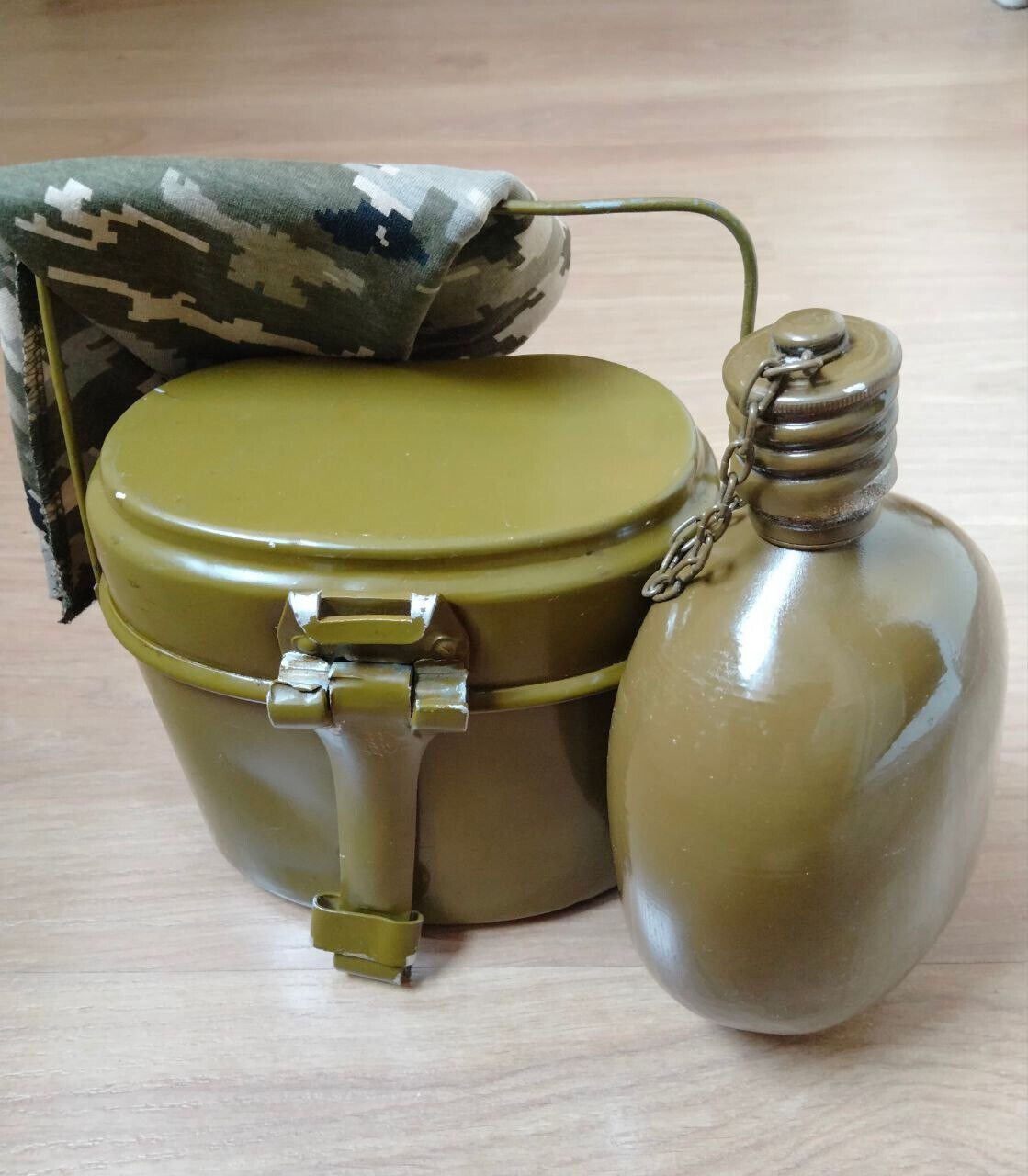 ✅🔥 Soldier Soviet original set - bowler + flask + gift of the bandana