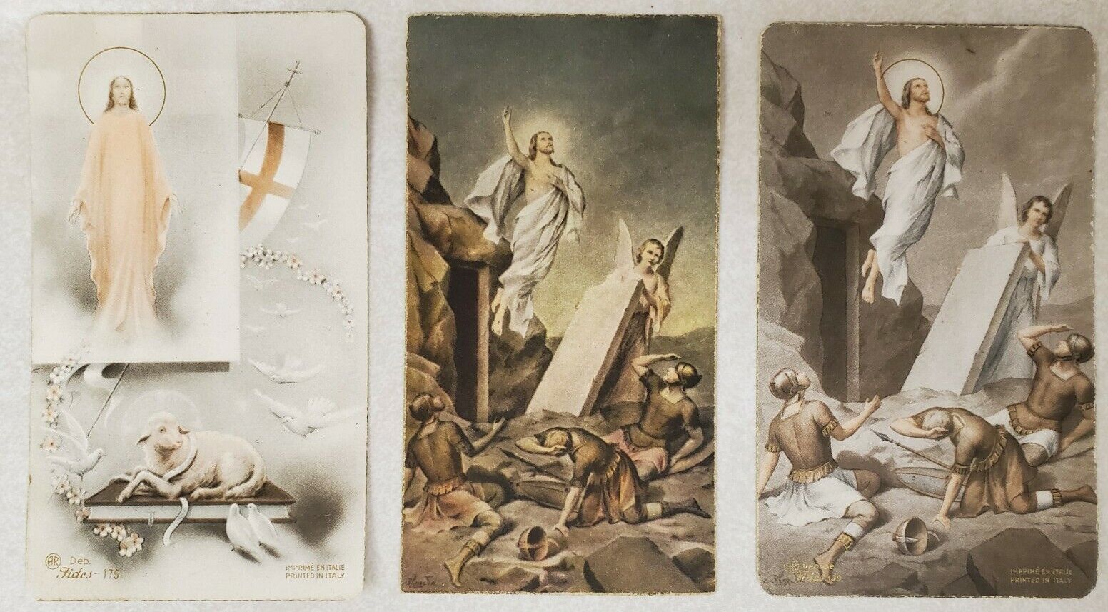 WWII Remembrance of Easter Celebrated in Italy April 1, 1945 Religious Cards