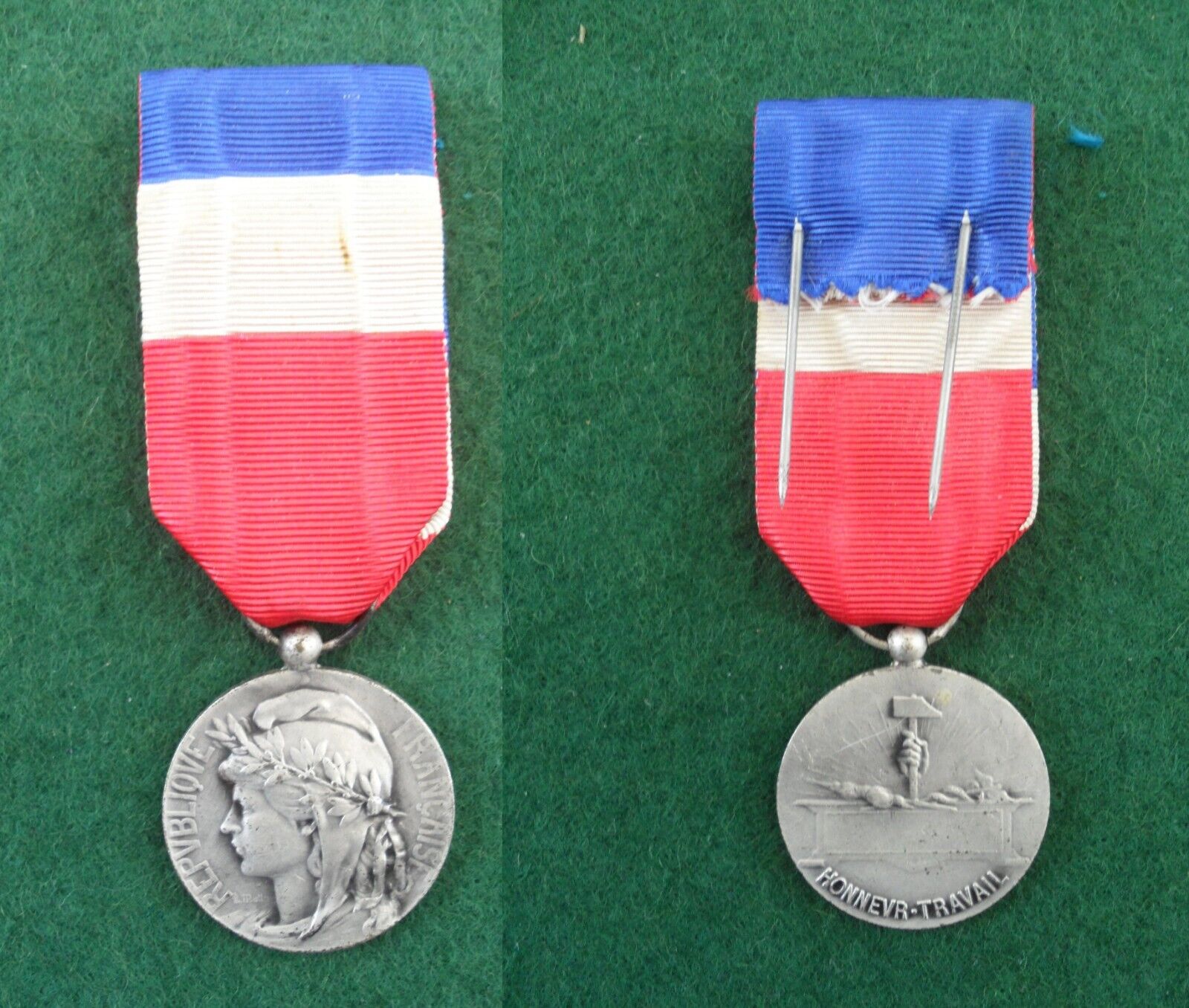 French Silver Medal of Honour for the Ministry of Labour Médaille d’Honneur