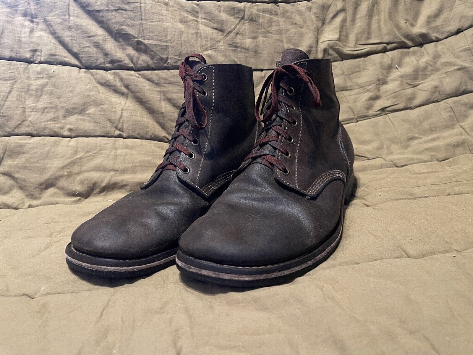 Reproduction WWII Roughout Boots Fits Foot Sizes 10-11