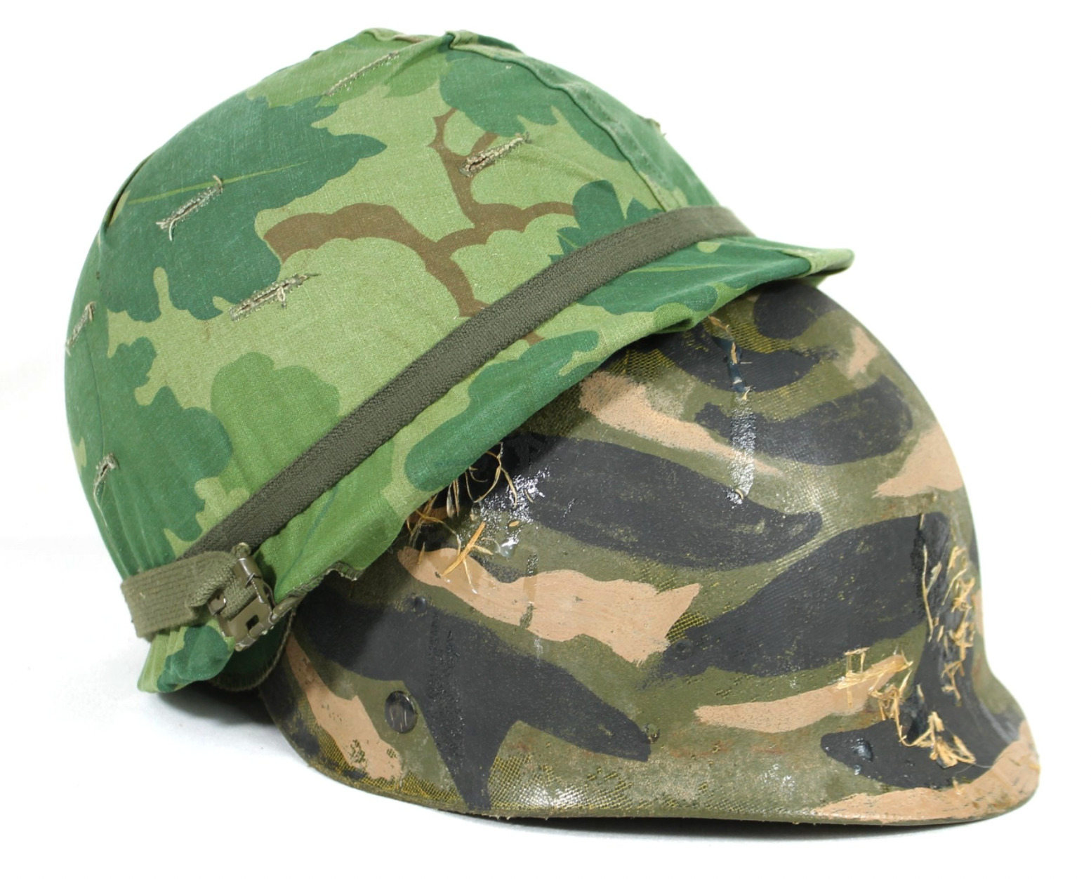 Vietnam War Airborne Complete Helmet set With Camouflage Liner