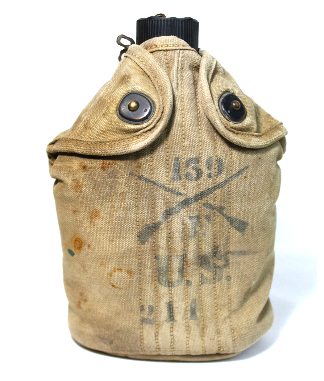 WW1 Canteen Cover (Unit Marked) 159th Regiment