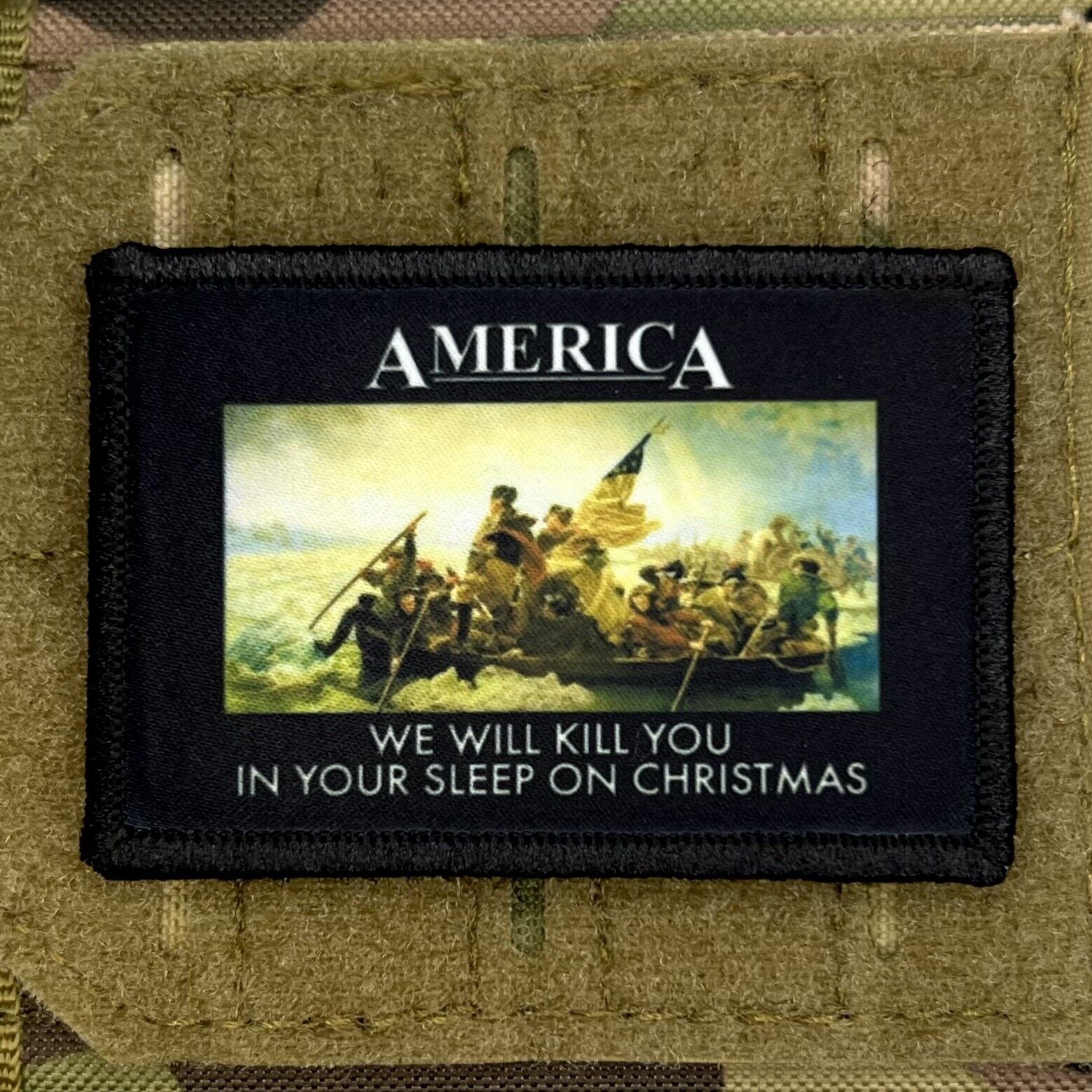 America Inspirational Morale Patch / Military ARMY Tactical Hook & Loop 432