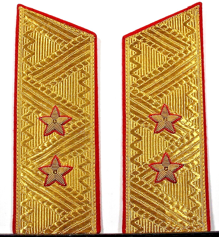 USSR Soviet Union Army Lieutenant General Shoulder Board Pair for Parade Uniform