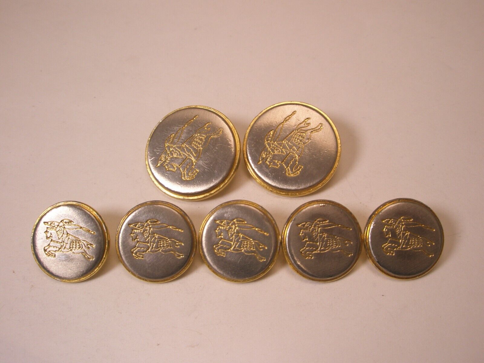 Vintage Military Uniform Buttons? 2 large, 5 small