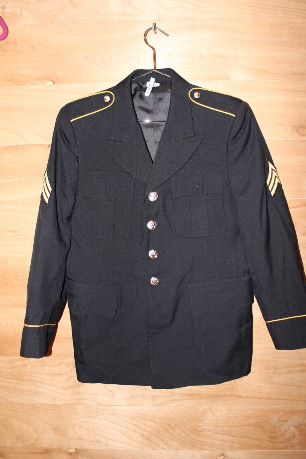 US Army ASU Coat 37 SC Short Classic Dress Blue Poly/Wool 450 Service Jacket
