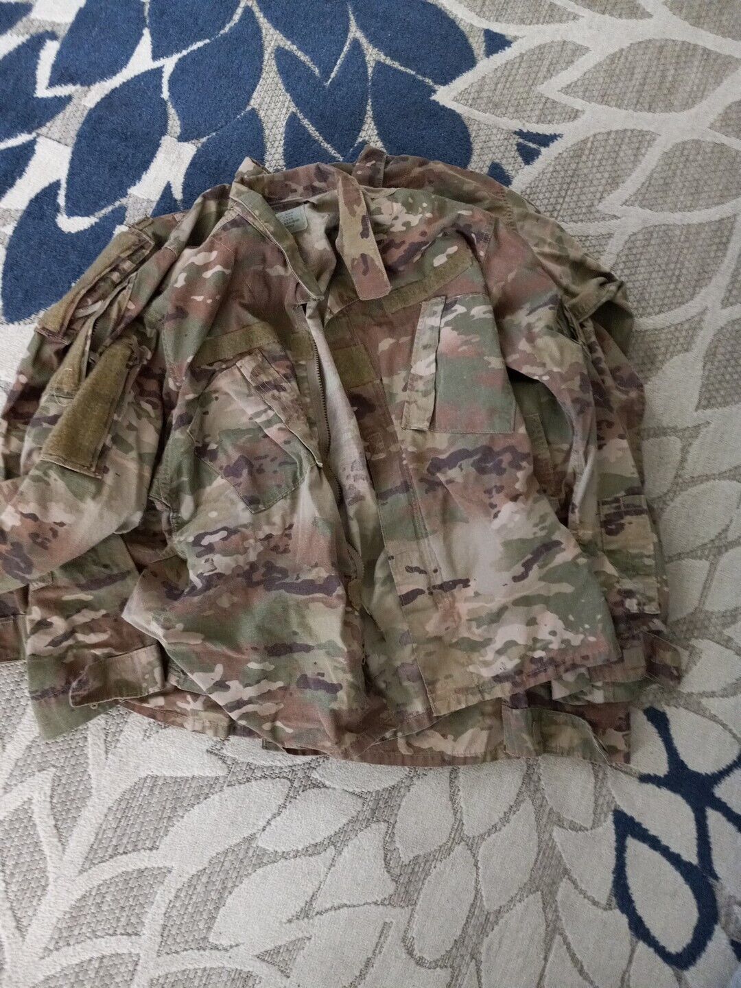 Coat Army Combat Uniform Med Regular Zipper Qty 3