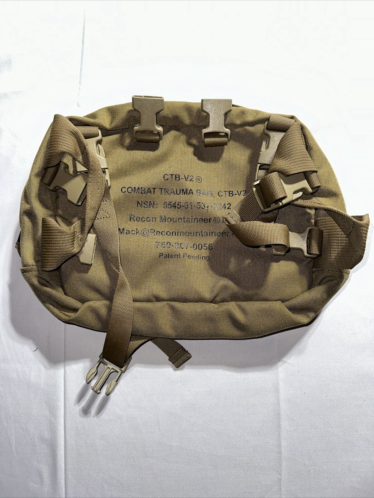Combat Trauma Bag CLS CTB V2 Mountaineer Recon USA Army -MINT COND