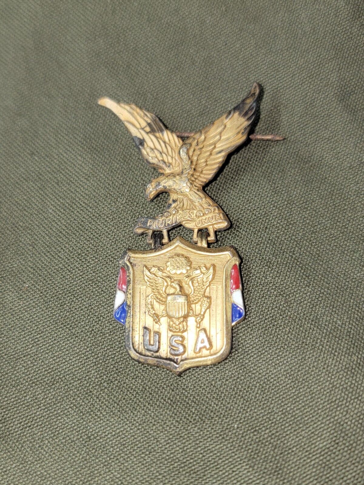WWII Patriotic Pin