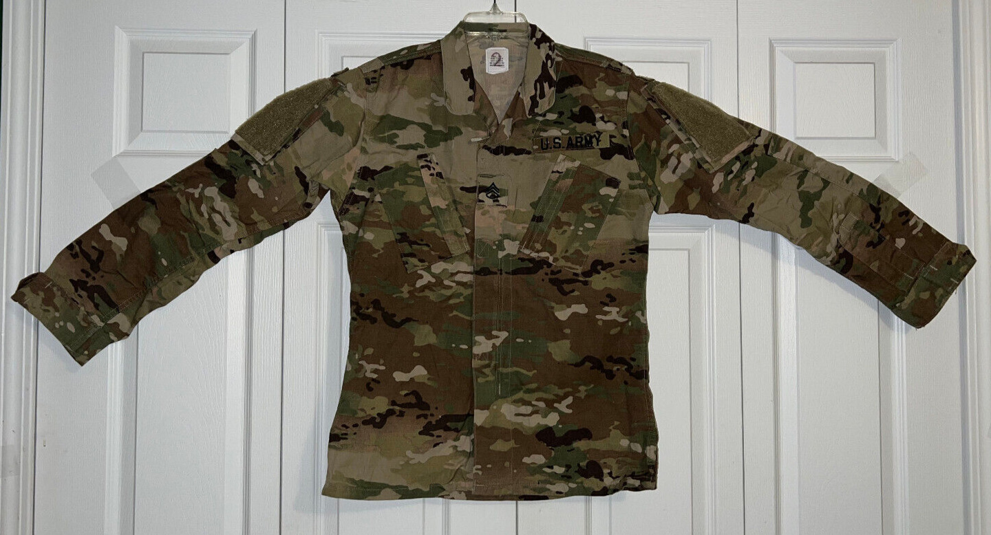 US Army Combat Coat - Uniform Field Jacket - MULTICAM OCP Camo  - SMALL-LONG