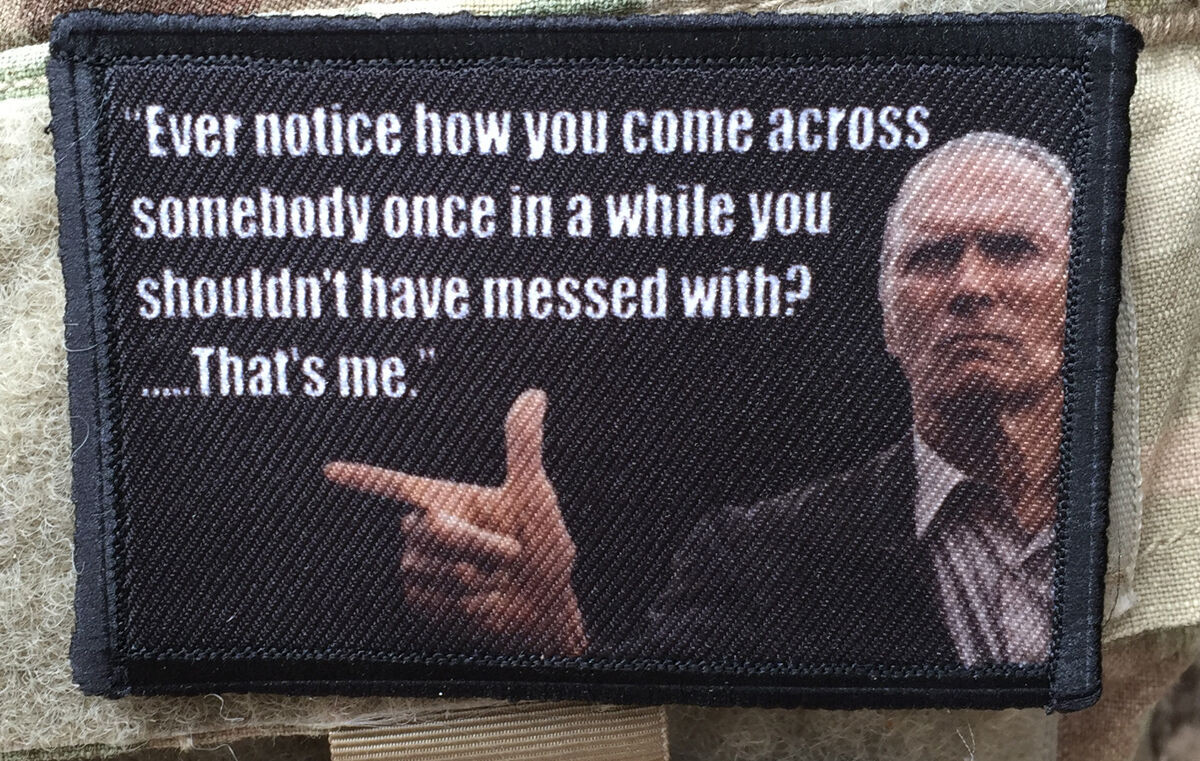 Clint Eastwood Don't Mess With Me Morale Patch Tactical ARMY Hook Military USA