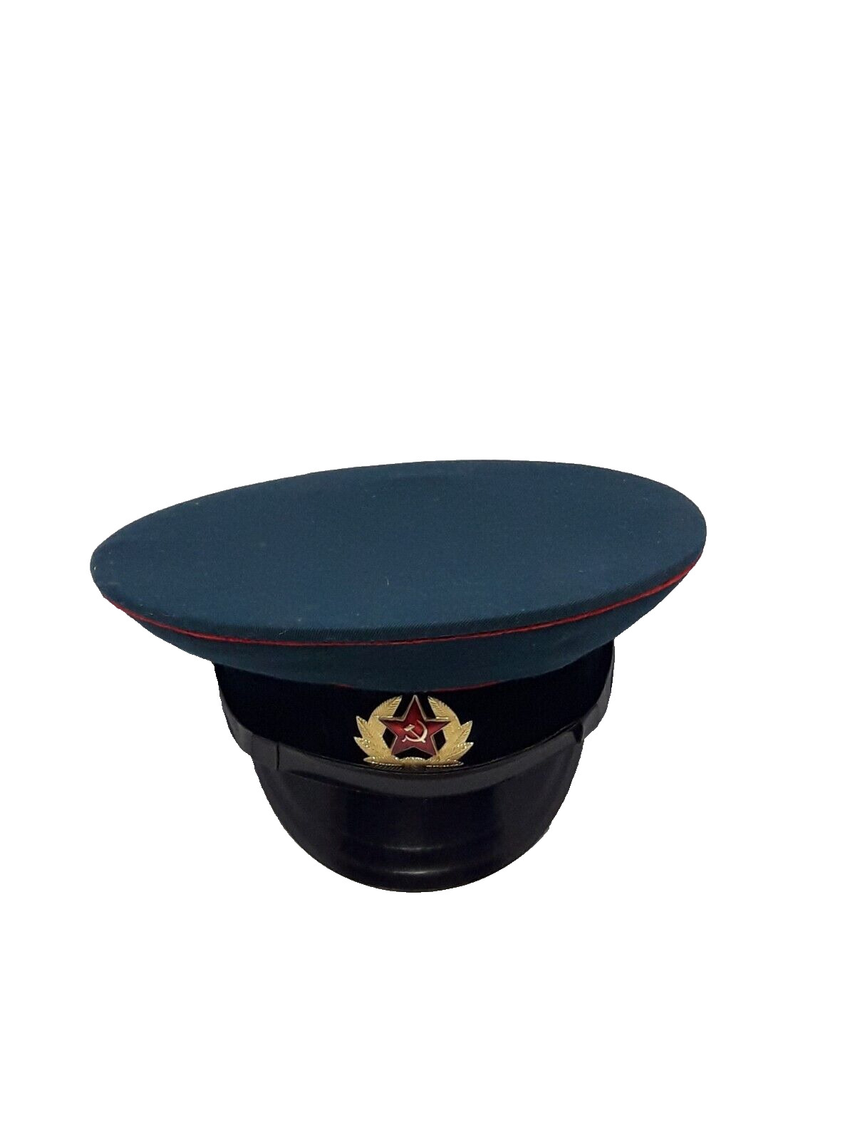 Vintage Soviet Moscow Visor Cap USSR Military Officer Hat Size 55 Original Old