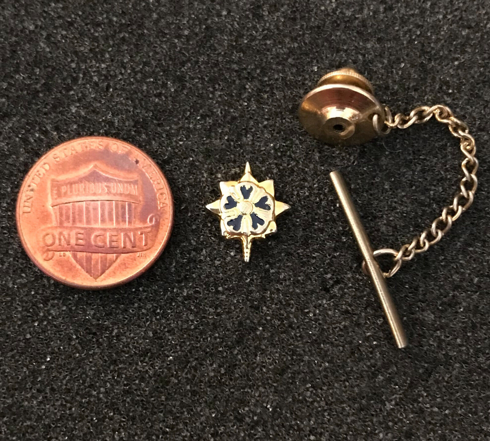 Tiny US Army Intelligence Officer Tie Tack Pin