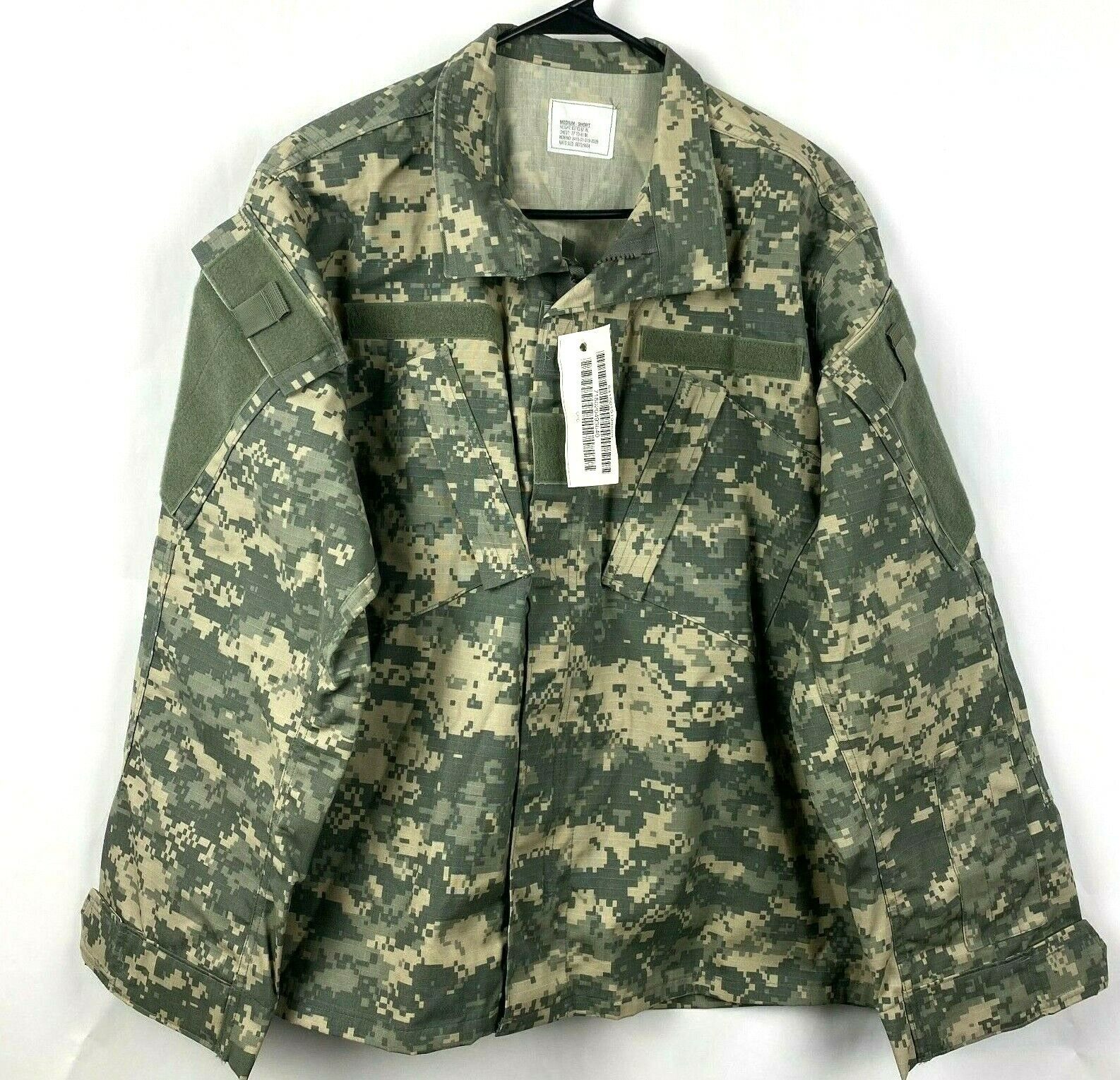 Military ACU Digital Camo Uniform Shirt Jacket SZ Medium Short New NWT Men's