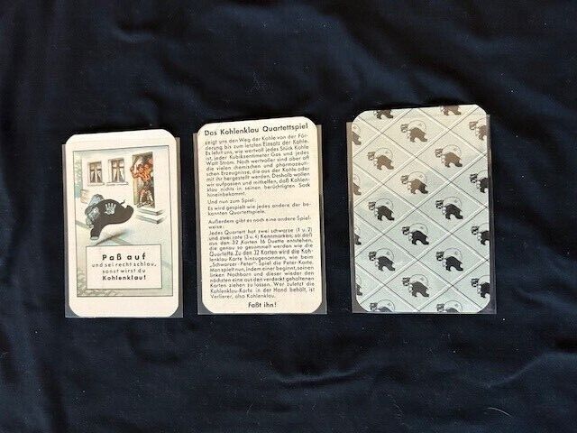 German WWII Kohlenklau Card Game (34 Cards) - 1944