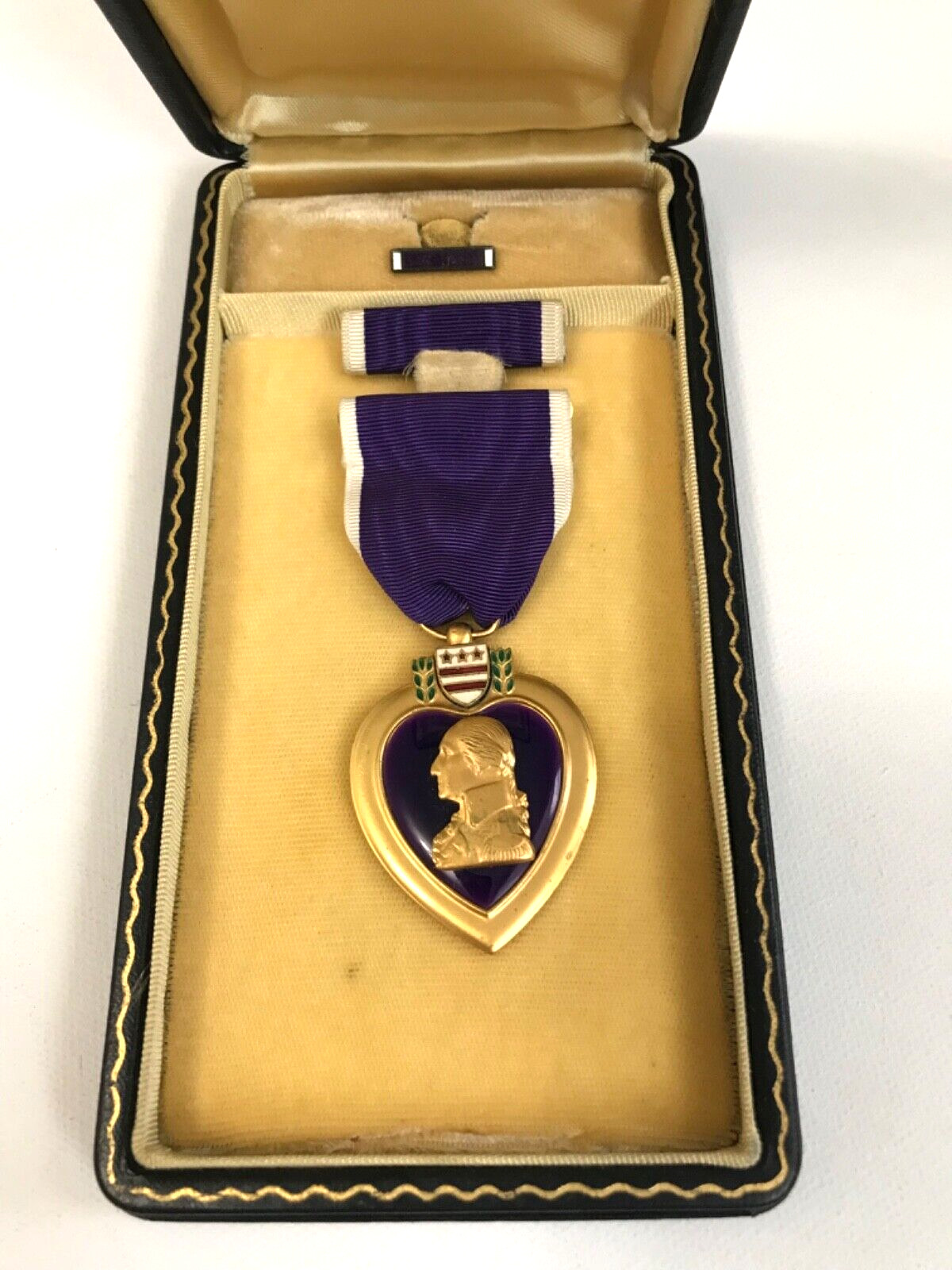 Cased WWII Medal Wounded in Action WIA