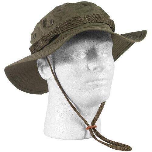 OD GREEN VIETNAM MILITARY TYPE II JUNGLE BOONIE HAT REPRODUCTION X-LARGE 7 3/4