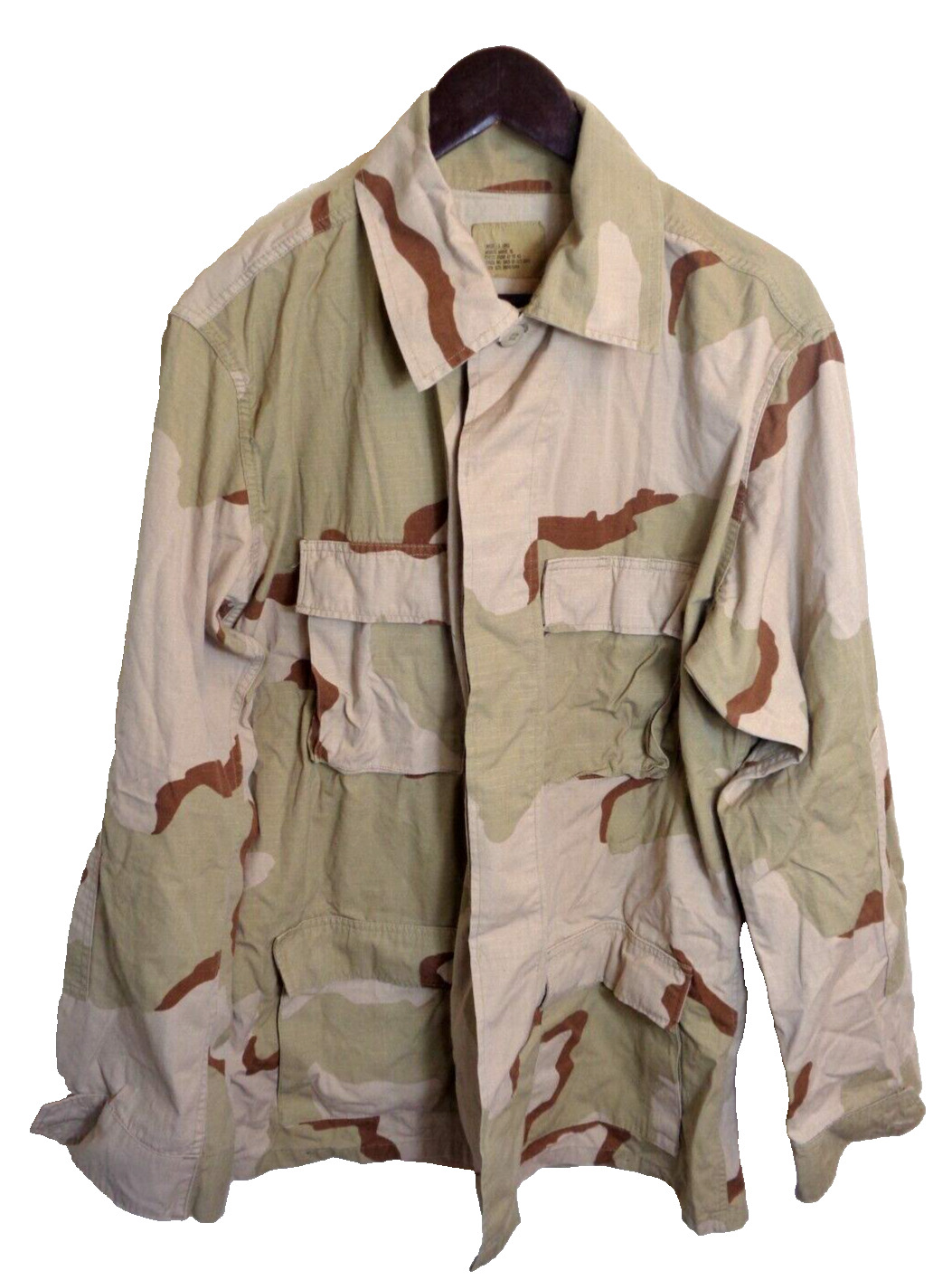 US Military Army Jacket Coat Mens Large X Long  Desert Camo Combat Camouflage