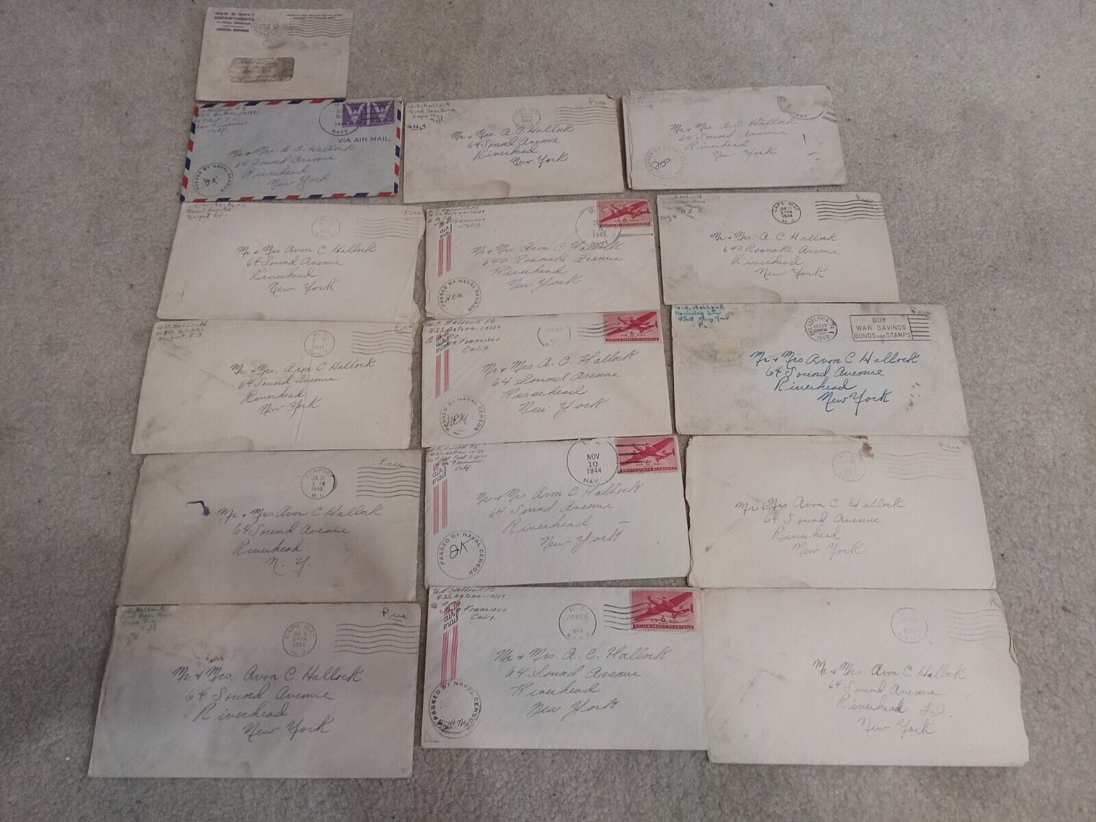 Ww2 U.S letters Lot (All From The Same Soldier)