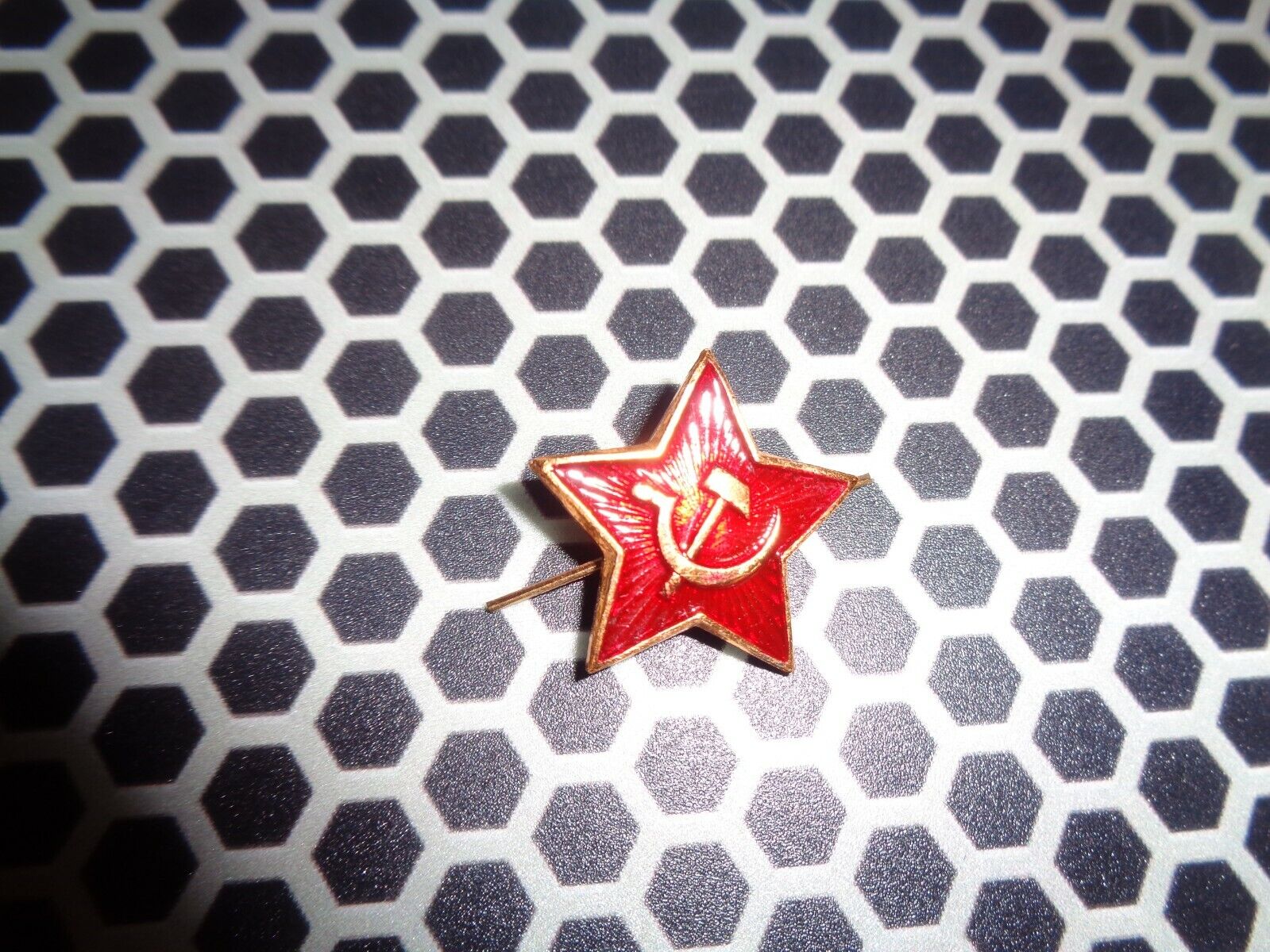 USSR Red Star hat pins badge