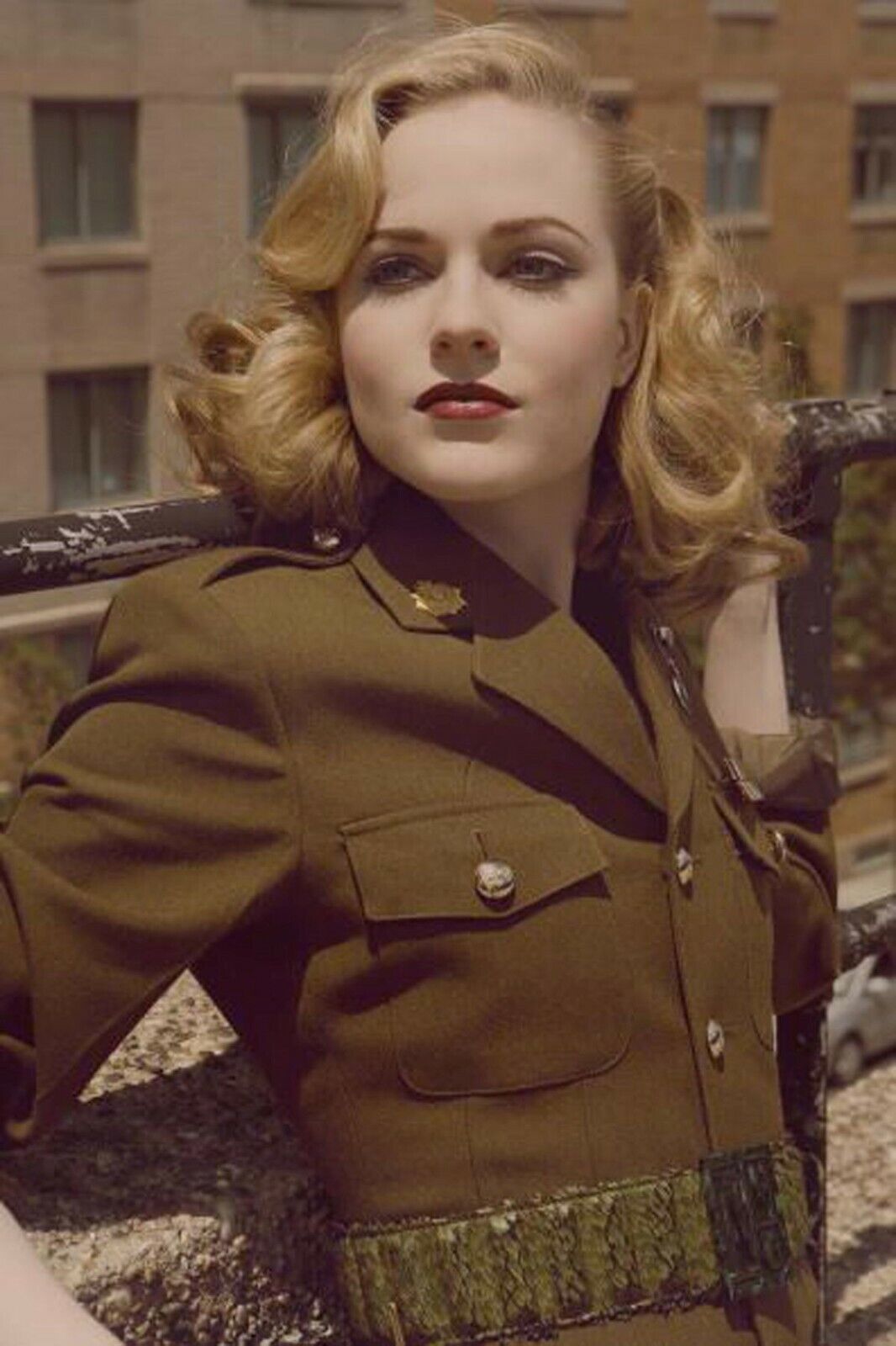 american military woman WW2 Photo Glossy 4*6 in ε008
