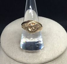 10K Gold United States Military Ruptured Duck Ring Sz 9.25   JJ268 picture