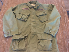 Vintage US Army Fatigue Shirt Button Front Sz Small Regular 1990s Tactical GUC picture