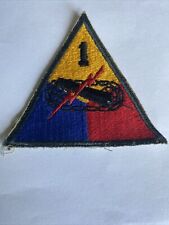 WW2 Vintage US Army 1st Armor Division Old Ironside Cut Edge No Glow picture