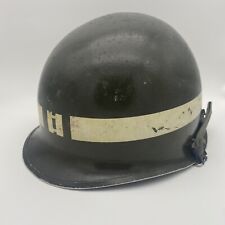 Vietnam War Complete Captain Helmet Set Matching Liner picture