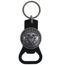 US Navy Car Keyring Chain Beer Soda Cap Bottle Opener Naval Gift Keychain Ring picture