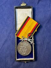 Original Pre WWI German Ruess Cased Silver Bravery Medal with Swords picture