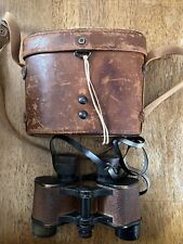 Antique Bausch & Lomb WW1 US Army Signal Corps Binoculars With Leather Case picture