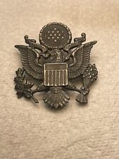 Vietnam US Air Force USAF OFFICER Cap Hat Badge Pin Eagle Vintage picture