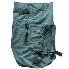 Vintage US Army Military Nylon Canvas Green Duffle Bag 36