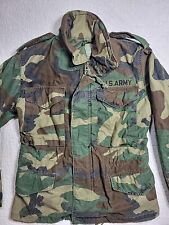 U.S. Army Field Jacket Size XS X-Short Woodland Camouflage Cold Weather Coat picture