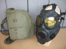Vietnam Era US M17 Gas Mask w/ Bag 1965 Size Medium MSA picture