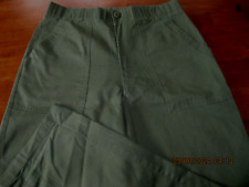 MINT VINTAGE USA MILITARY 32x31 UTILITY DURABLE PRESS OG-507 TROUSERS MEN GREEN picture