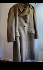Vintage 1978 Romanian Military Trench Coat Heavy Wool  picture