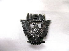 Vintage US Navy Meyer USN Eagle Hat Uniform Insignia Badge picture